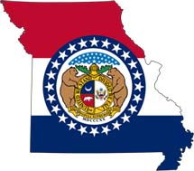 Missouri Flag & Map