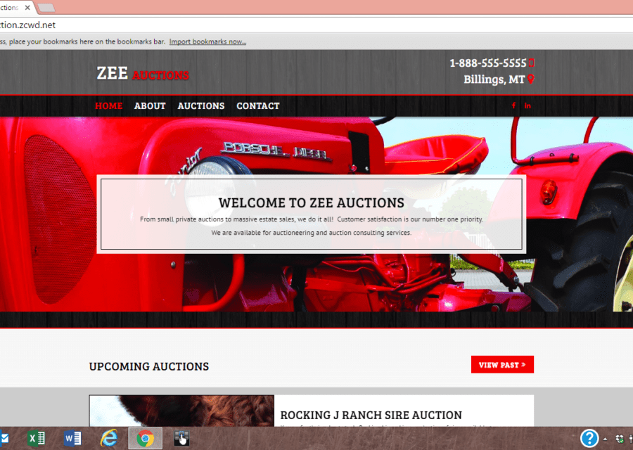 Need an Auction Company Website?